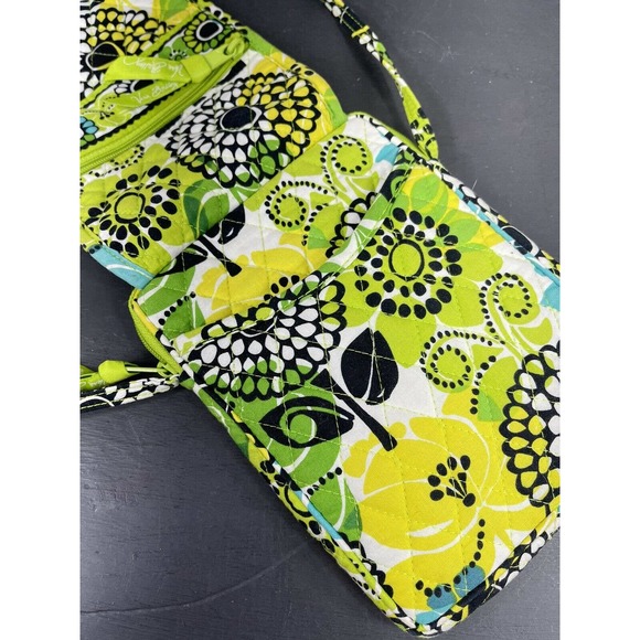 Vera Bradley Mini Hipster in Lime's Up Crossbody Purse Handbag - Picture 5 of 9